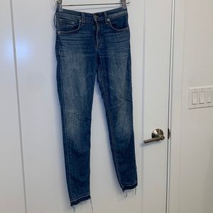 Rag and bones mid rise ankle skinny jeans